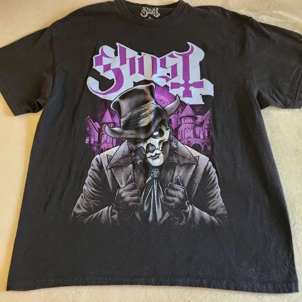 Ghost Papa Emeritus Black Graphic Tshirt Size XL